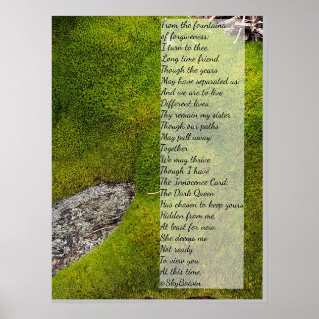 Sky boivin poem poster (Front)