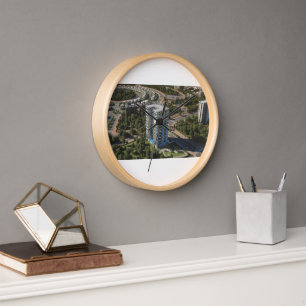 Sky Building Wall Clock – Modern Timepiece