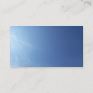 Sky Cloud Blue Plain Classic Nature Business Cards