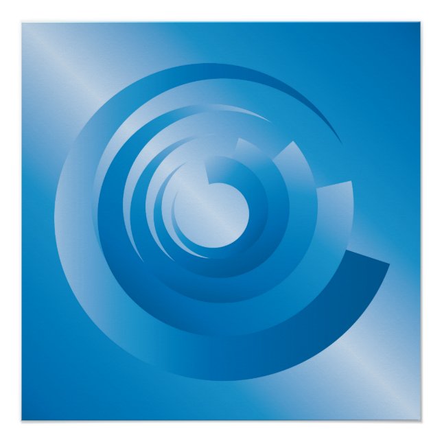sky colours spinning poster (Front)