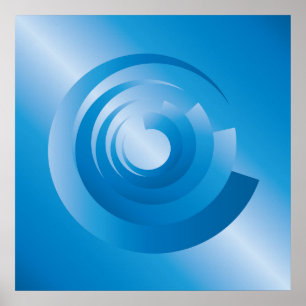 sky colours spinning poster