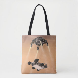 Sky Crane Maneuver During Curiosity's Mars Descent Tote Bag
