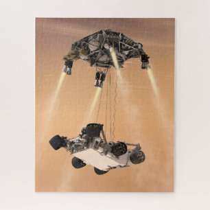 Sky Crane Manoeuvre During Curiosity's Mars Descen Jigsaw Puzzle