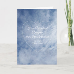 Sky Daughter And Husband Personalised Anniversary Card
