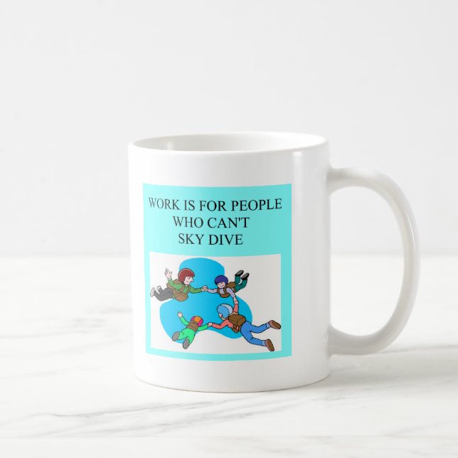 sky diver gifts coffee mug (Right)