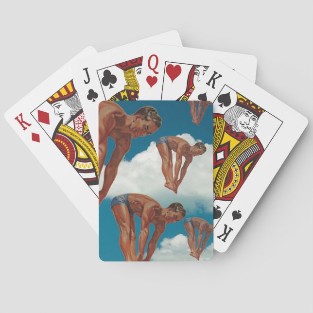 Sky Divers or Water Divers Playing Cards (Back)