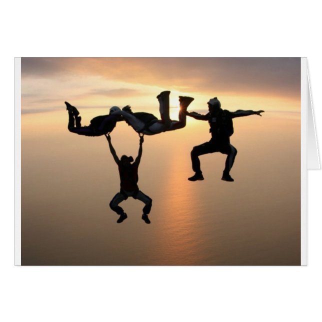 Sky Diving (Front Horizontal)