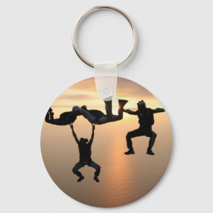 Sky Diving Key Ring