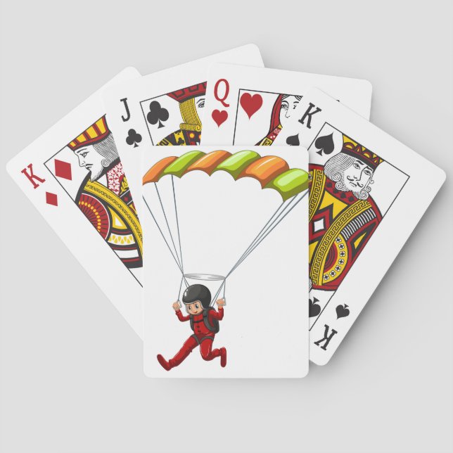 Sky diving playing cards (Back)