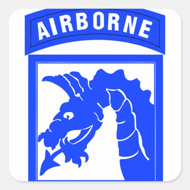 Sky Dragon  Square Sticker (Front)