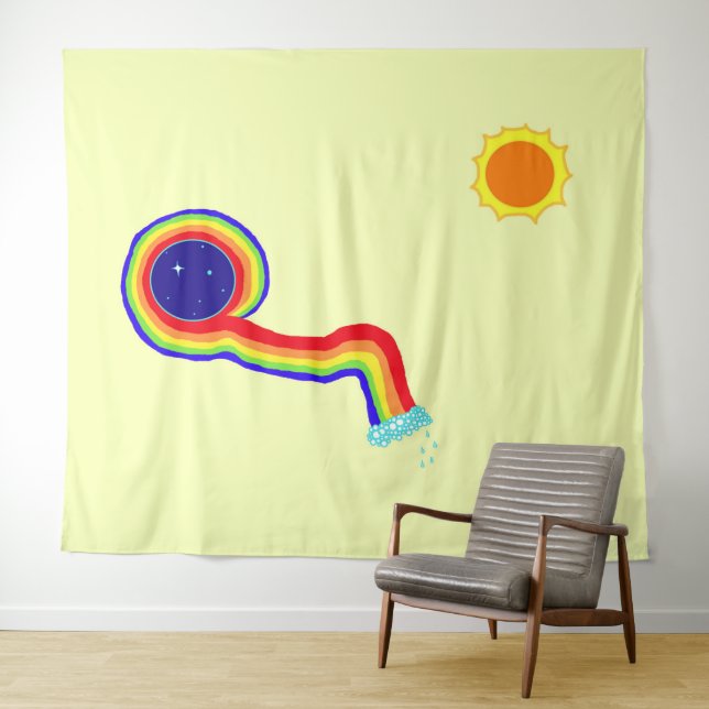 Sky Dream tapestry (In Situ (Horizontal))
