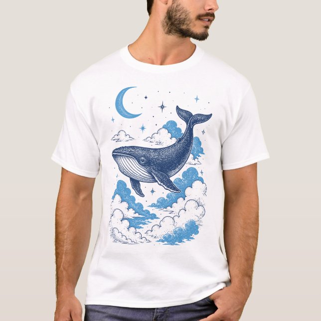 Sky Dreamer Whale T-Shirt (Front)