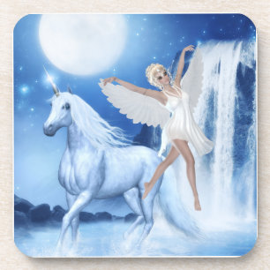 Sky Faerie Asparas and Unicorn Coaster
