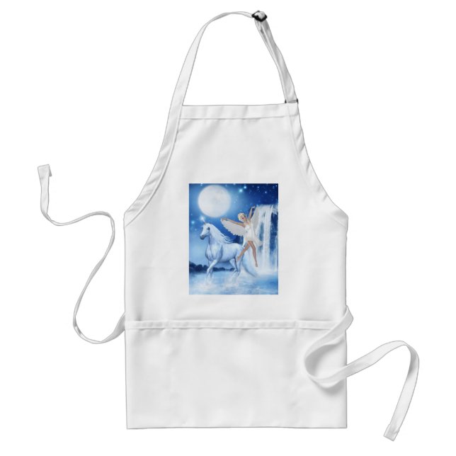 Sky Faerie Asparas and Unicorn Standard Apron (Front)