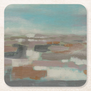 Sky Field II Square Paper Coaster