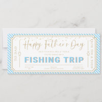 Sky Fishing Trip Father's Day Gift Voucher Card