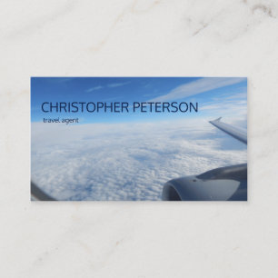 Sky Flight Travel Agent Business Card