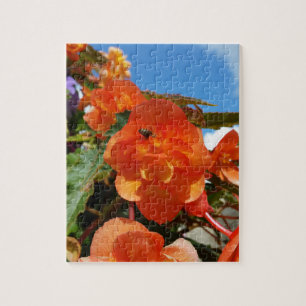 sky, flowers and bee jigsaw puzzle