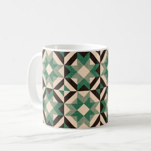Sky full of stars - Geometric green Coffee Mug