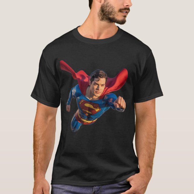 Sky Guardian – Modern Superhero Flying  T-Shirt (Front)