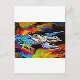 Sky Hawk Warrior Goddess.jpg Postcard