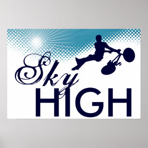 sky high cycles poster