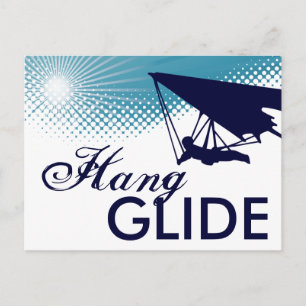 sky high hang glide postcard
