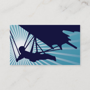 sky high hang gliding business card