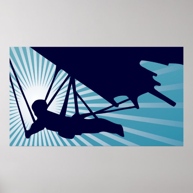 sky high hang gliding poster (Front)
