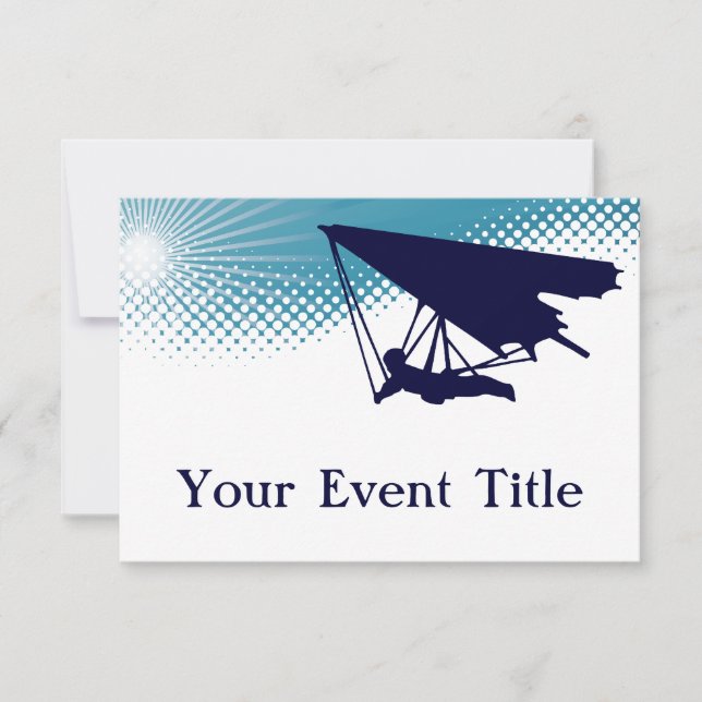 sky high hangglider invitation (Front)