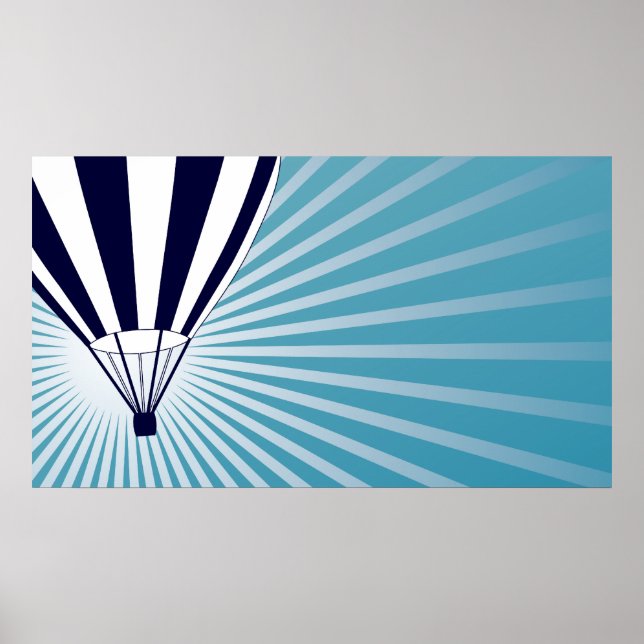 sky high hot air balloon poster (Front)