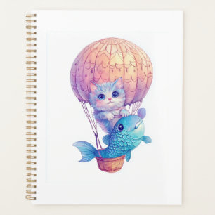 Sky High Kitty � Cute Whimsical Cat Adventure Planner