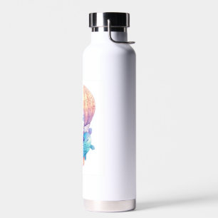 Sky High Kitty � Cute Whimsical Cat Adventure Water Bottle