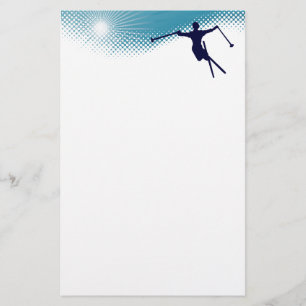 sky high ski stationery