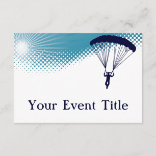 sky high skydiver invitation
