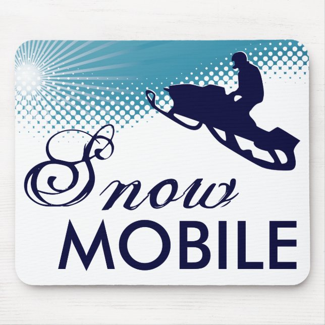 sky high snowmobile mouse pad (Front)