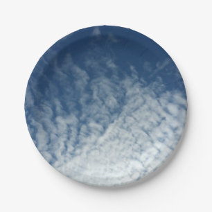 Sky in January Paper Plate