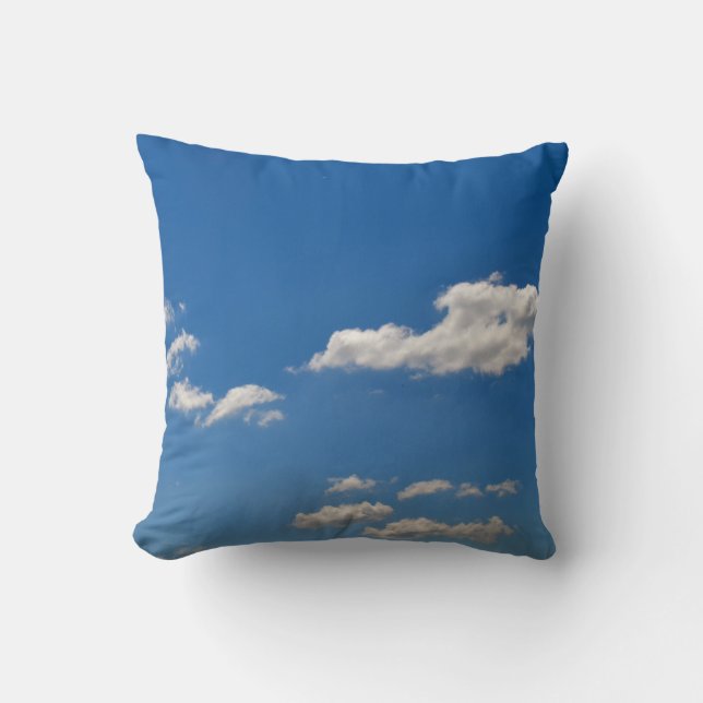 Sky is blue and white clouds are passing by  cushion (Front)