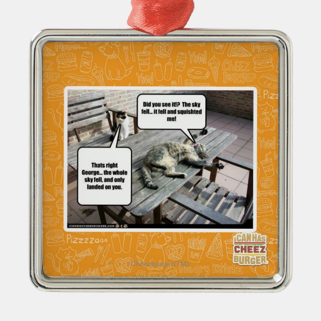 Sky is Falling Metal Tree Decoration (Front)