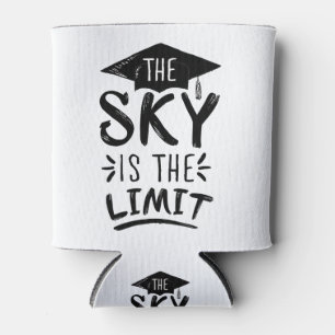 Sky is the Limit Clever Graduation Captions Cute Can Cooler