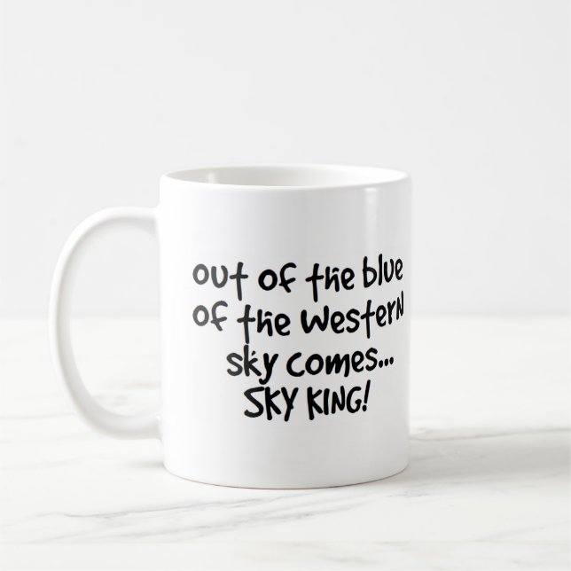 sky king coffee mug (Left)