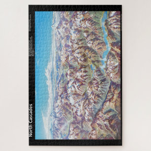 Sky Map of North Cascade National Park Labelled Jigsaw Puzzle