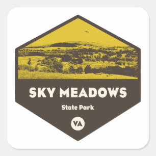 Sky Meadows State Park, Virginia Square Sticker