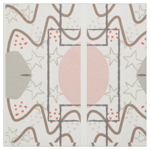 Sky Mid Century Modern Fabric