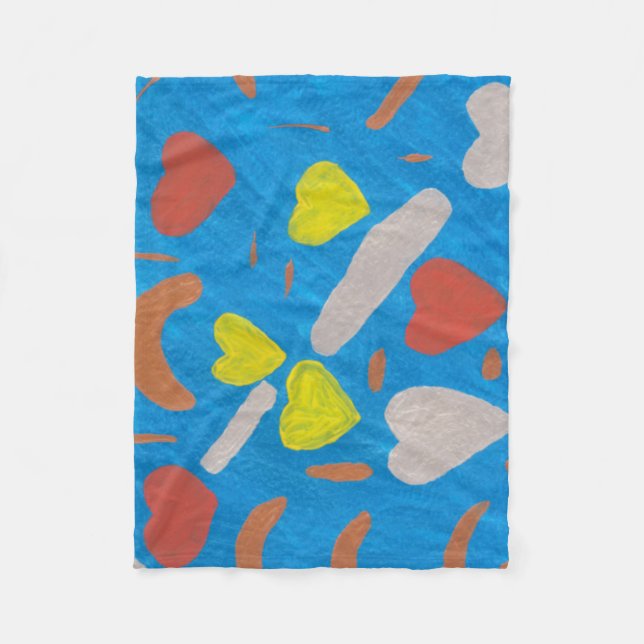 Sky of Love Fleece Blanket (Front)