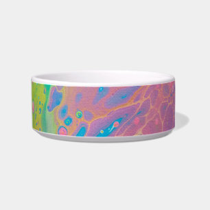 Sky on Venus Coral Pink Galaxy Acrylic Pour Bowl