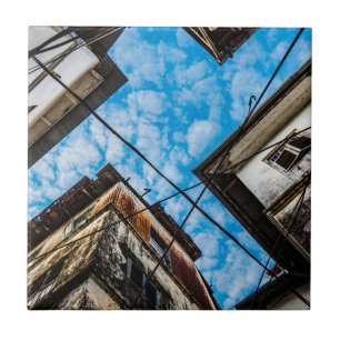 Sky Over Stonetown, Zanzibar Ceramic Tile