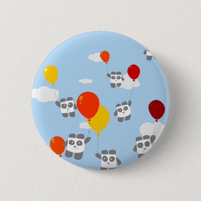 Sky Pandas 6 Cm Round Badge (Front)