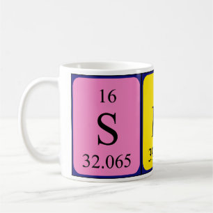 Sky periodic table name mug