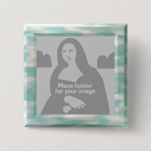Sky Picture Frame Template 15 Cm Square Badge